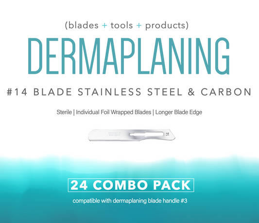 #14 Blades Stainless Steel and Carbon Mixed 24 Pack