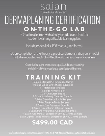 Dermaplaning Certification On The Go Lab - Saian Skincare Exclusive