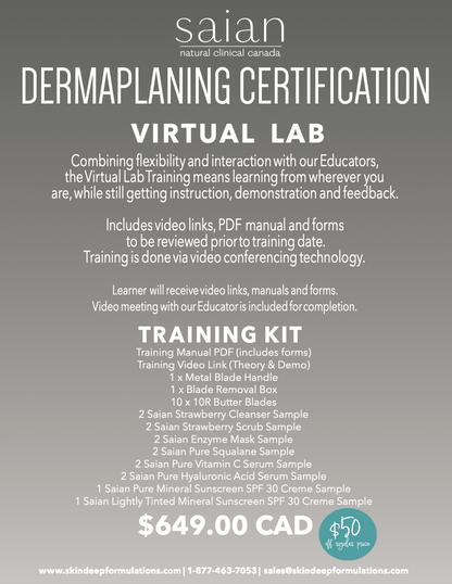 Dermaplaning Virtual Lab - Saian Skincare Exclusive